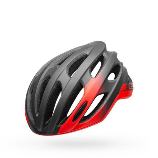 bell formula mips road bike helmet matte gloss gray infrared front left