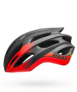 bell formula mips road bike helmet matte gloss gray infrared left