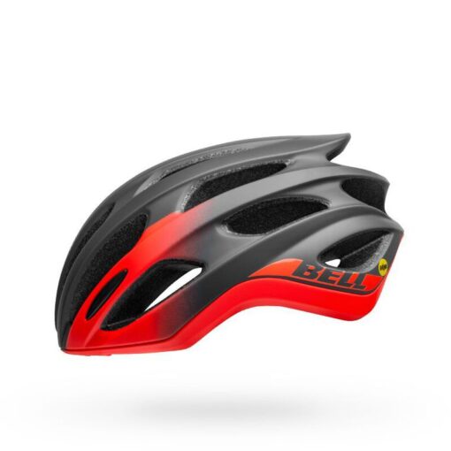 bell formula mips road bike helmet matte gloss gray infrared left